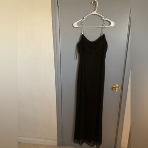 Cache Black Formal Dress with Beaded Straps